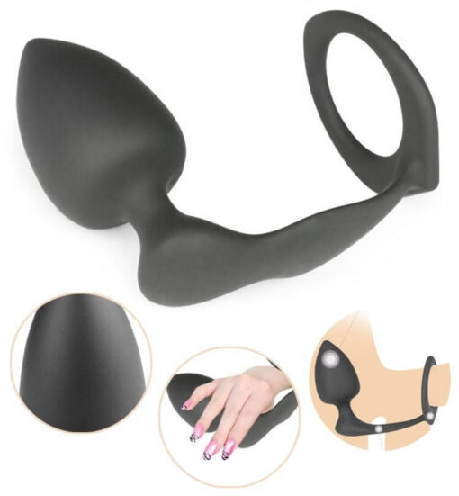 Prostate Massager Penis Cock Dick Ring Anal Toys Butt Plug Dildo Vaginal Insert Delay Erotic Sex Toys For Men Gay BRCAD-018