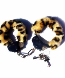 Fetish Fantasy Furry Cuffs in Leopard BRCBDSM-007