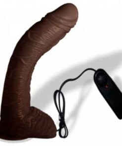 Big Bent 10 Dildo Suction Cup Chocolate Dong Vibrator BRCDVP-007