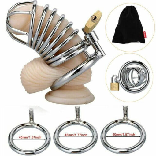 Metal Male Penis Lock, Chastity Device Cock Restraint