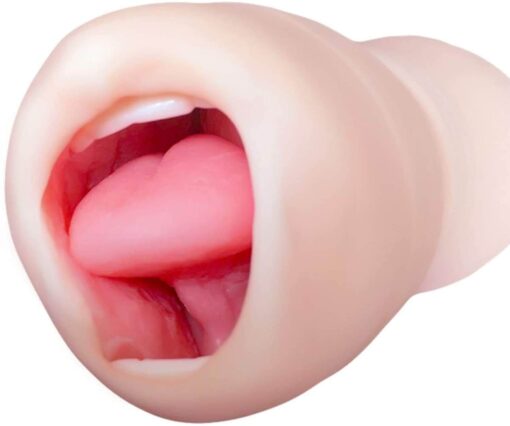 Oral Sex Blowjob Masturbation Cup with Teeth Tongue