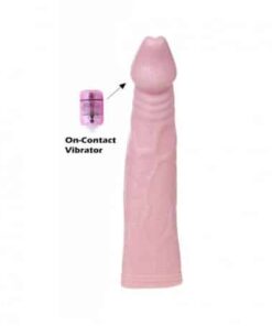 BAILE Solid Head Vibrating On-contact Control Vibrator Reusable Condom BRCPS-015